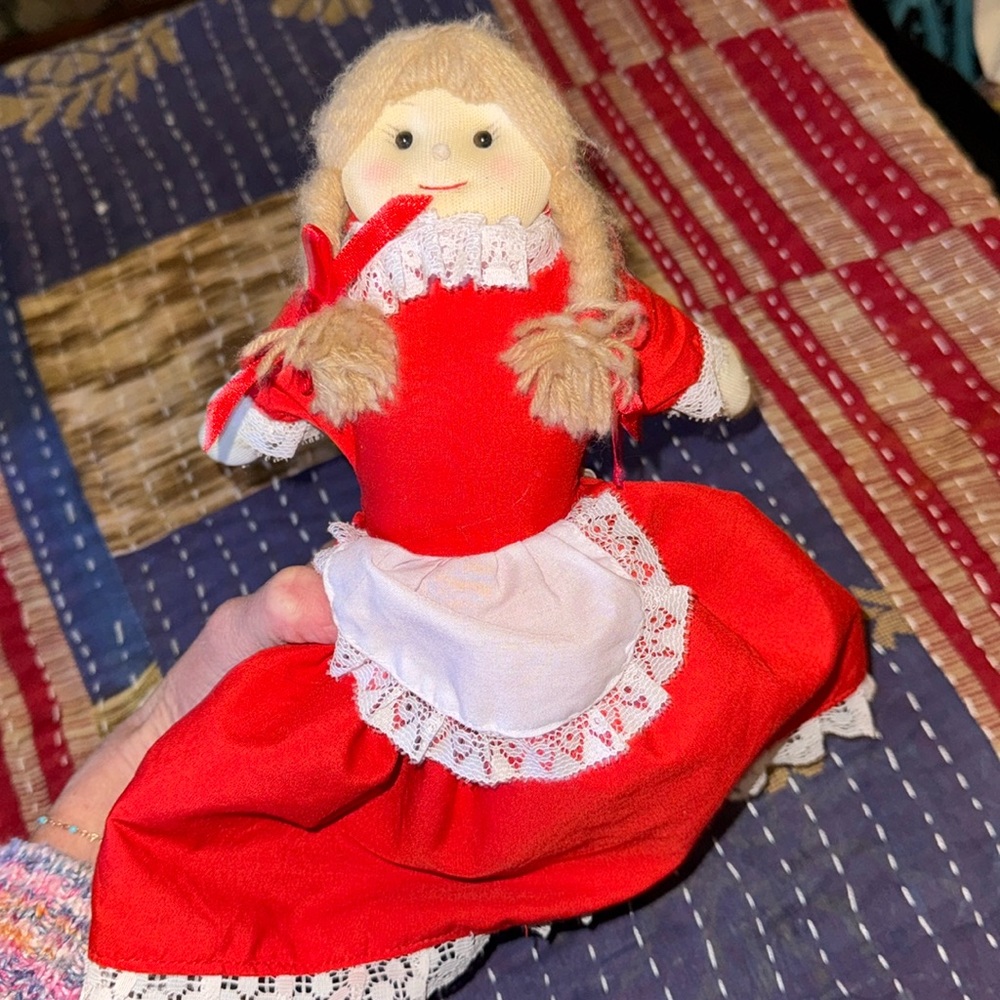 Little Red Riding Hood Granny Big Bad Wolf Plush Topsy Turvy Doll Approx 12"